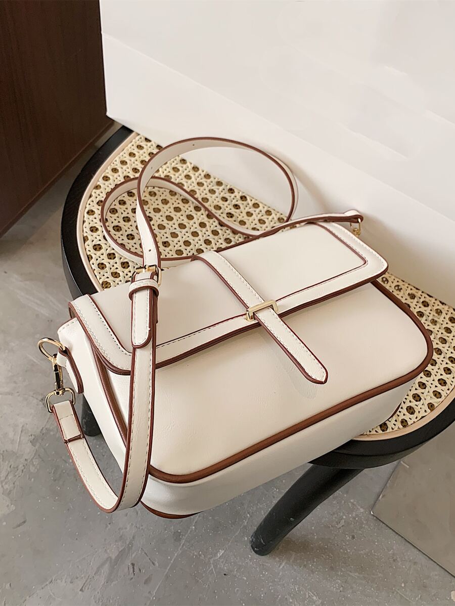 Kilkenny Vintage Flap Crossbody Bag with Buckle Strap