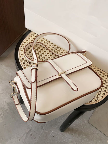 Kilkenny Vintage Flap Crossbody Bag with Buckle Strap