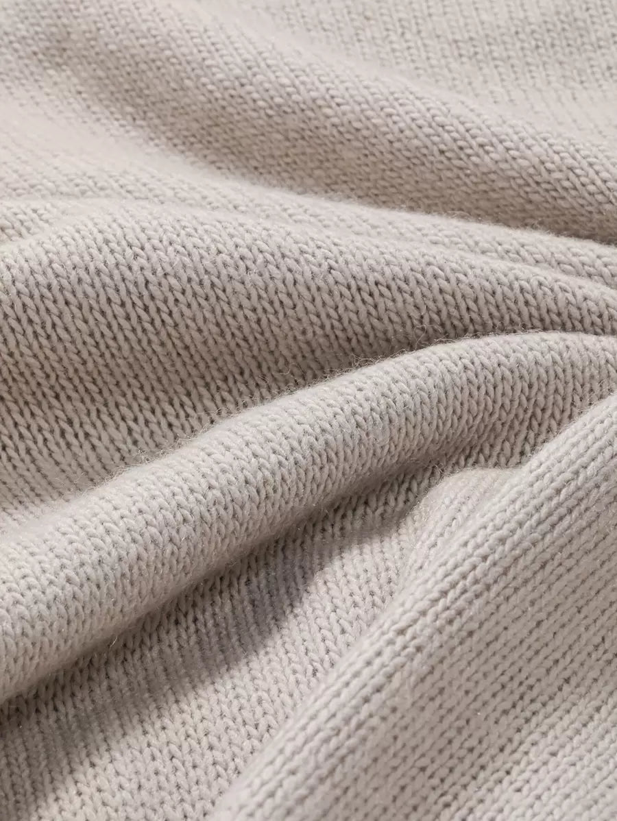 Lofoten Oversized Turtleneck Drop Shoulder Knit Sweater