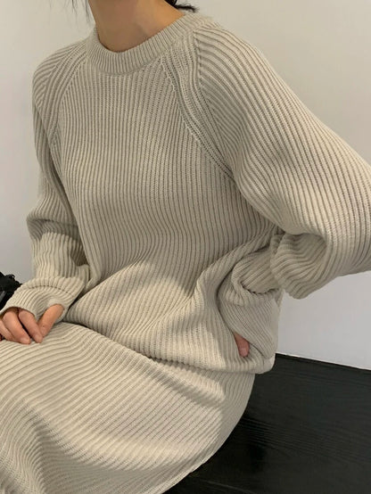 Brienz Raglan Sleeve Sweater and Knit Midi Skirt Set