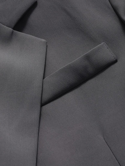 Pimlico Oversized Single Button Notch Lapel Blazer