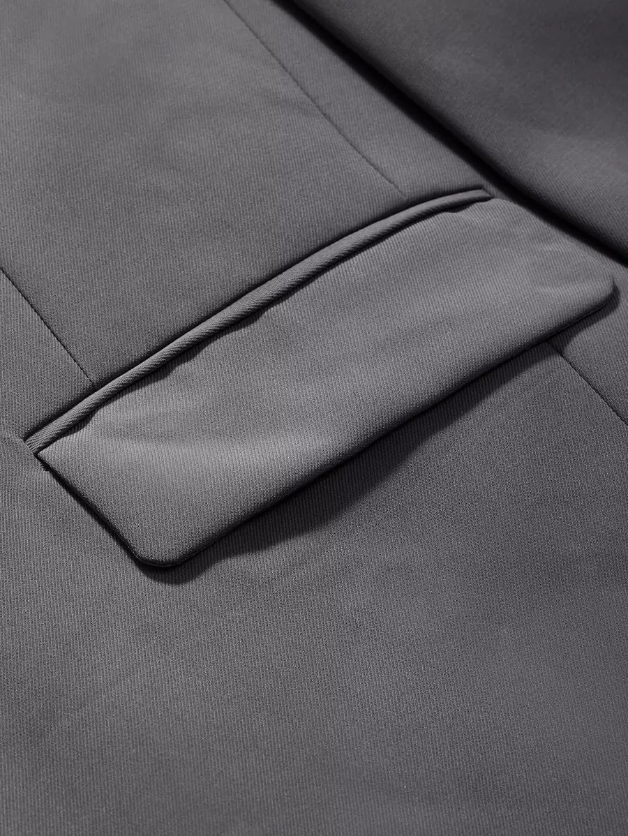 Pimlico Oversized Single Button Notch Lapel Blazer
