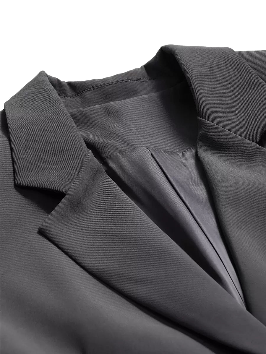 Pimlico Oversized Single Button Notch Lapel Blazer