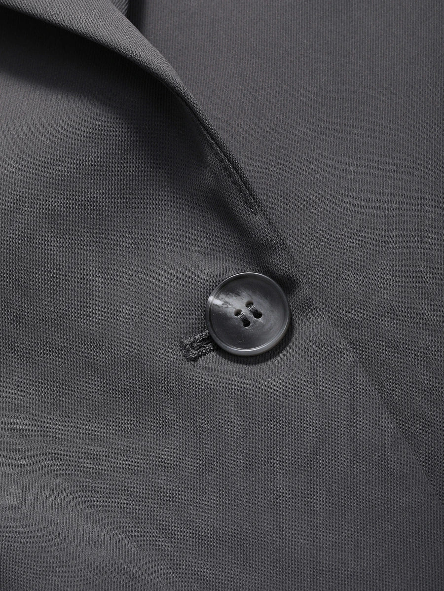 Pimlico Oversized Single Button Notch Lapel Blazer