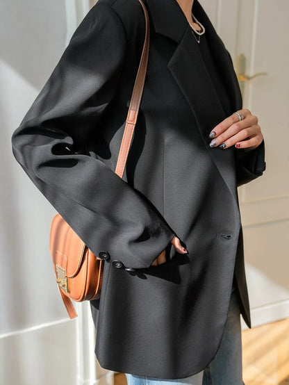 Pimlico Oversized Single Button Notch Lapel Blazer