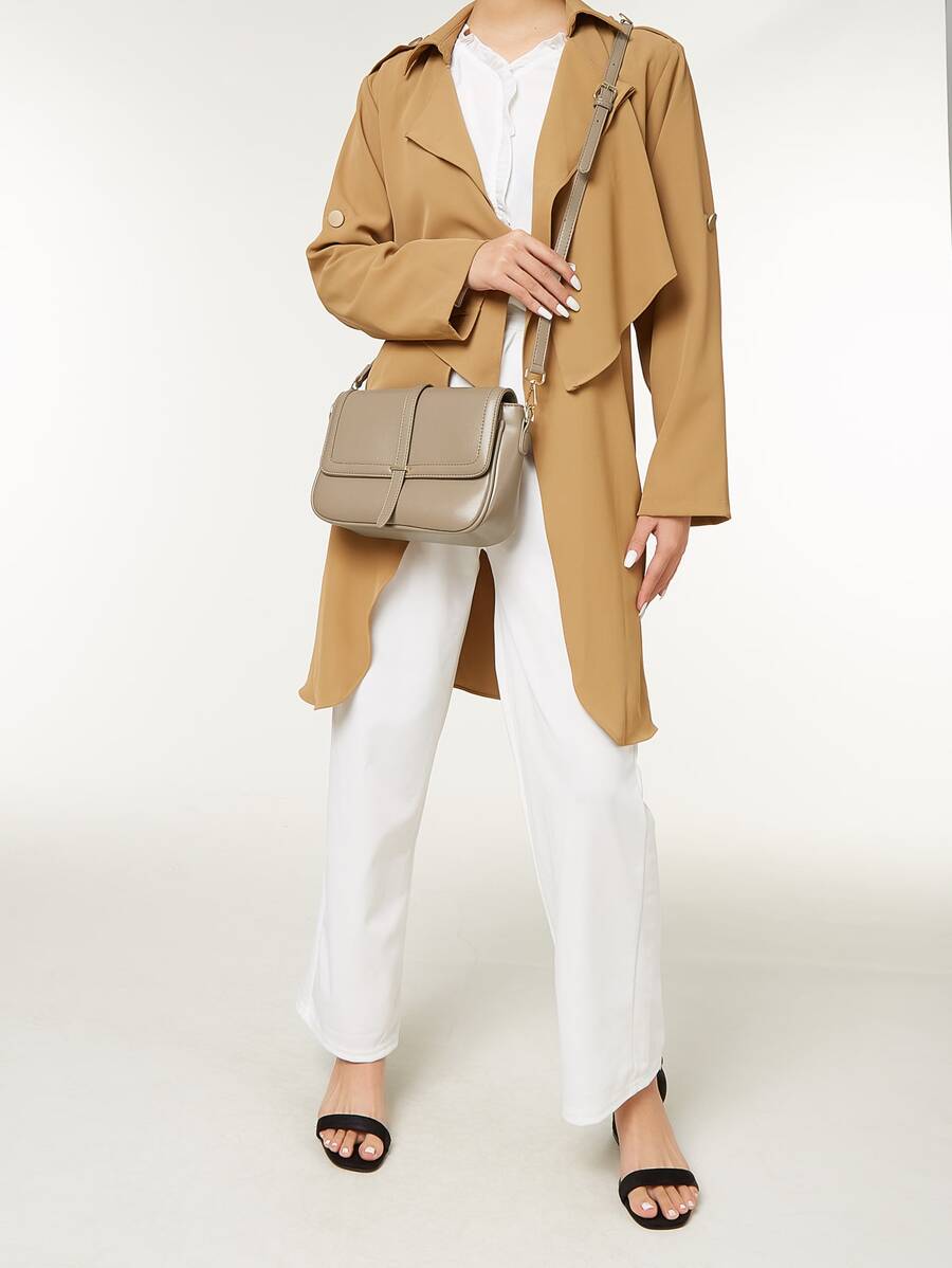 Kilkenny Vintage Flap Crossbody Bag with Buckle Strap