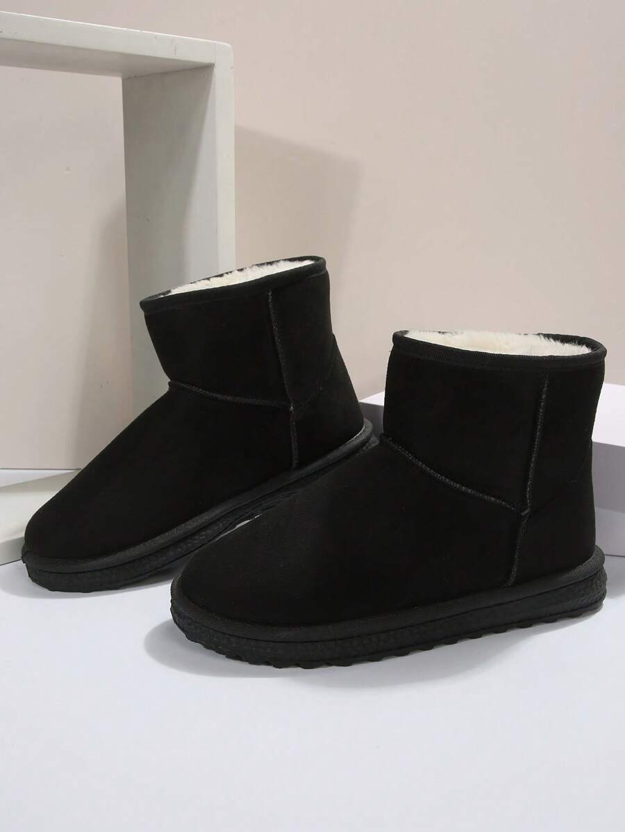 2025New Autumn/Winter Women Snow Boots, Versatile, Minimalist, Warm, Anti-Slip Short Shaft Female Boots,Fur Boots Mensa