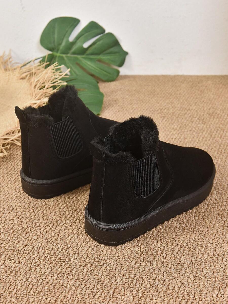 2025 Winter Women's Fashionable Thickened Thermal Lined Anti-Slip Snow Boots,Fur Boots Mensa