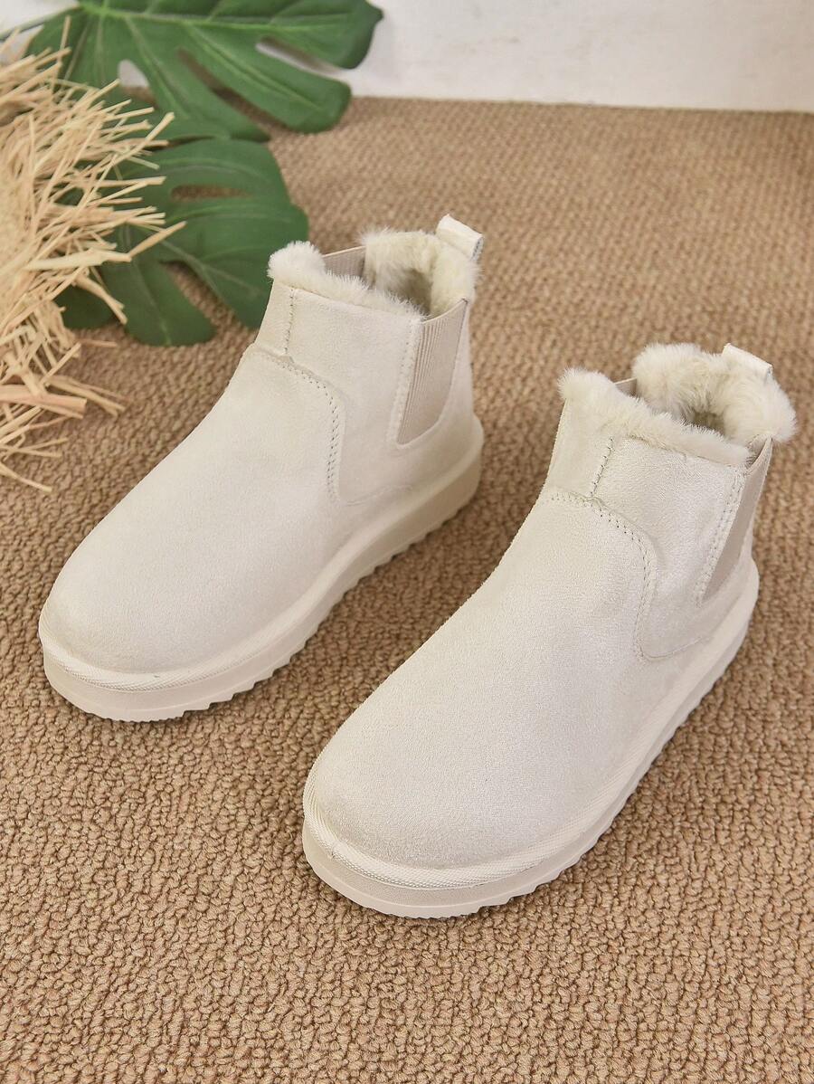 2025 Winter Women's Fashionable Thickened Thermal Lined Anti-Slip Snow Boots,Fur Boots Mensa