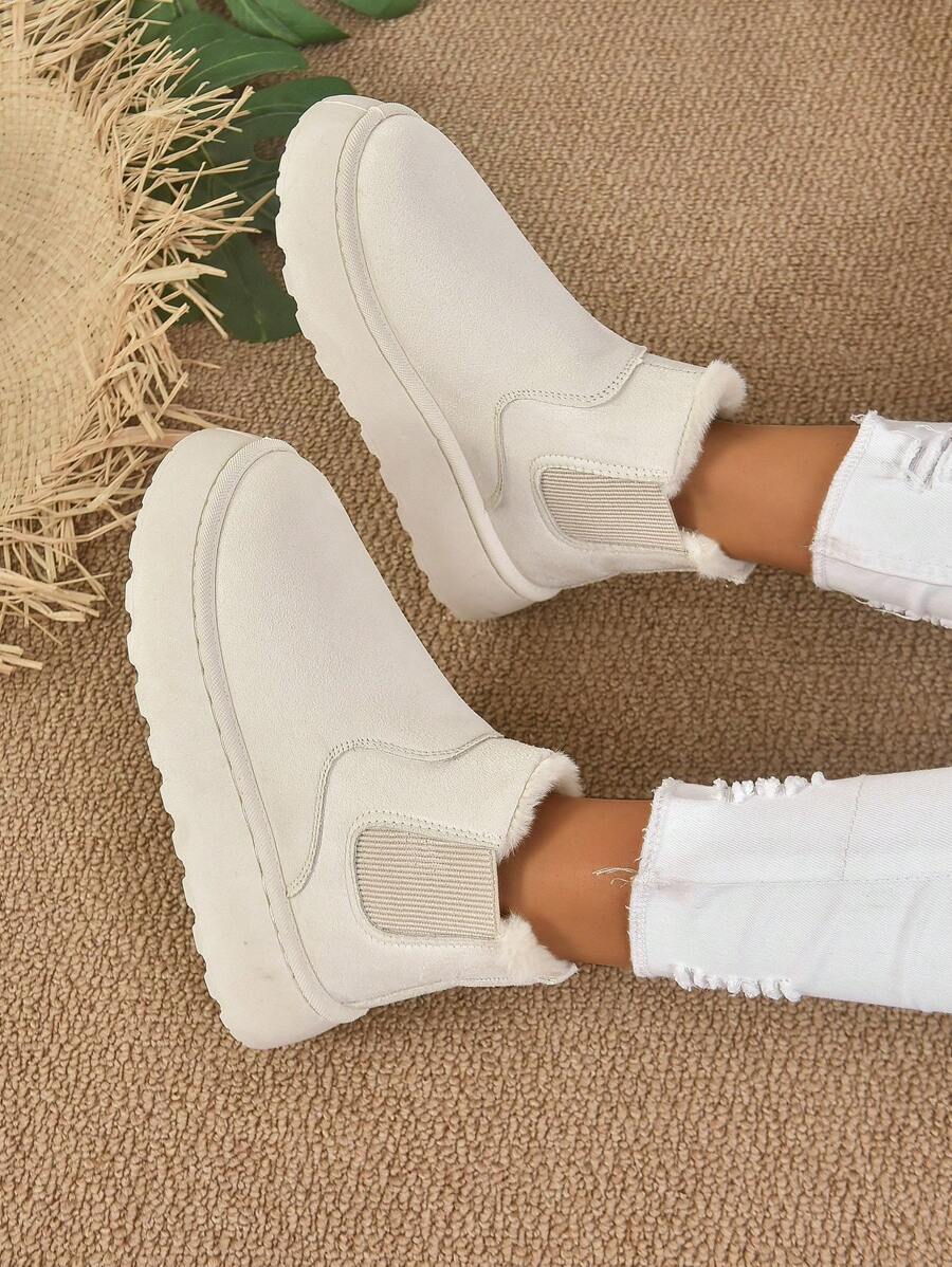 2025 Winter Women's Fashionable Thickened Thermal Lined Anti-Slip Snow Boots,Fur Boots Mensa