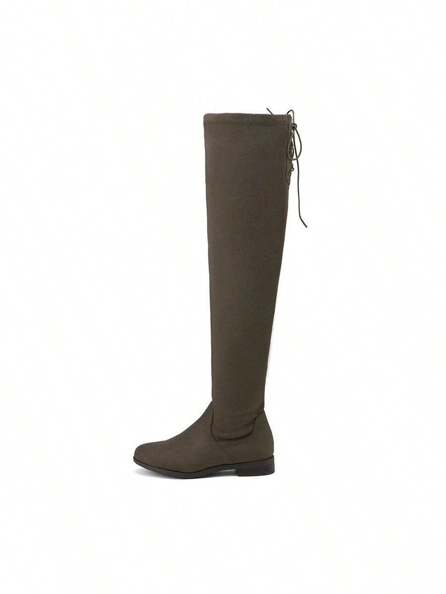 Women's Over The Knee High Low Block Heel Riding Boots Autumn & Winter Fashionable Comfortable Boots Mensa