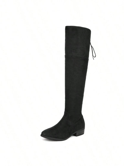 Women's Over The Knee High Low Block Heel Riding Boots Autumn & Winter Fashionable Comfortable Boots Mensa