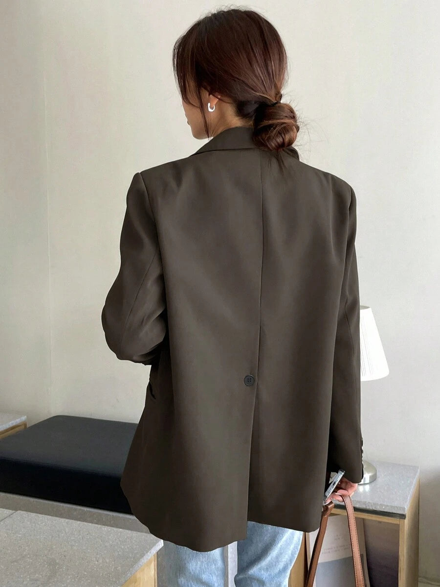 Pimlico Oversized Single Button Notch Lapel Blazer