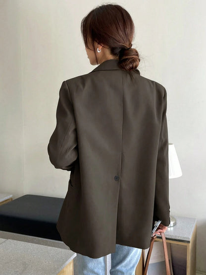 Pimlico Oversized Single Button Notch Lapel Blazer