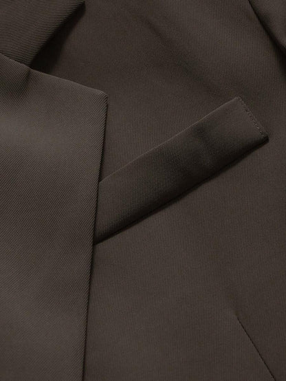Pimlico Oversized Single Button Notch Lapel Blazer