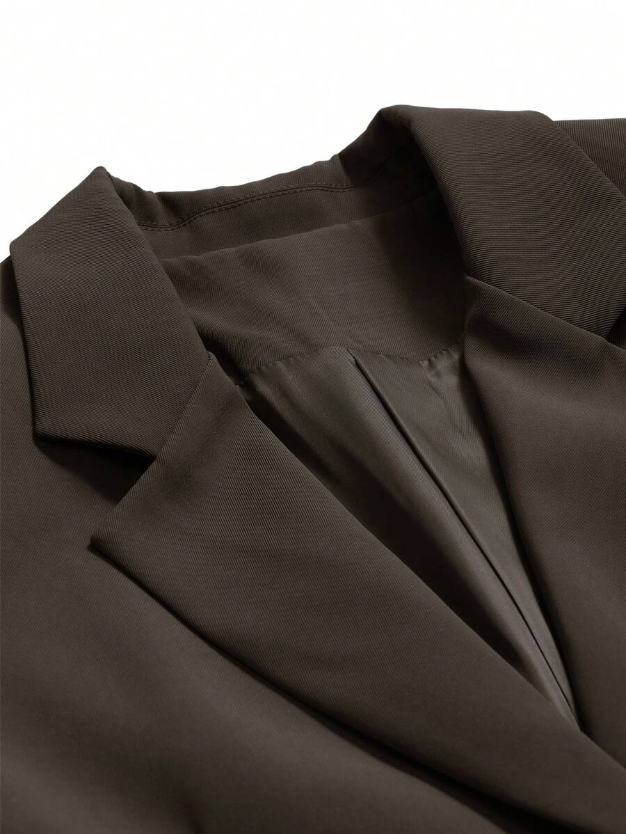 Pimlico Oversized Single Button Notch Lapel Blazer