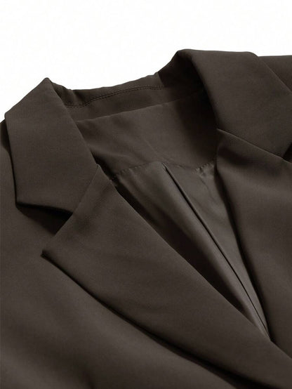 Pimlico Oversized Single Button Notch Lapel Blazer