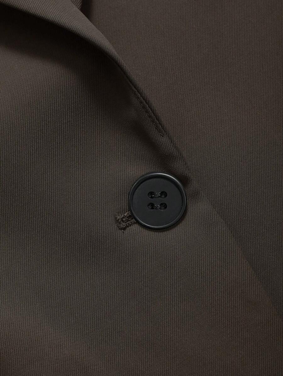 Pimlico Oversized Single Button Notch Lapel Blazer