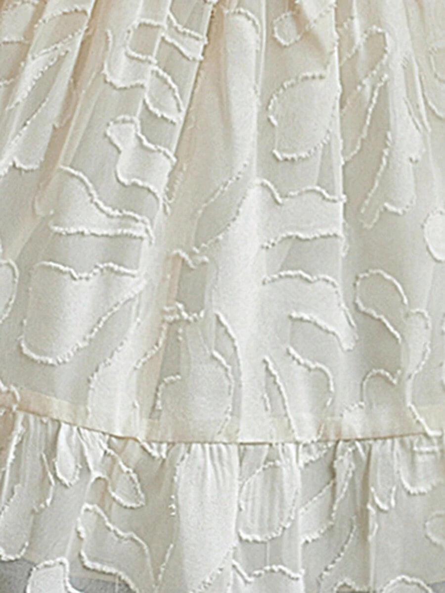 Marseille Jacquard Lantern Sleeve Peplum Blouse