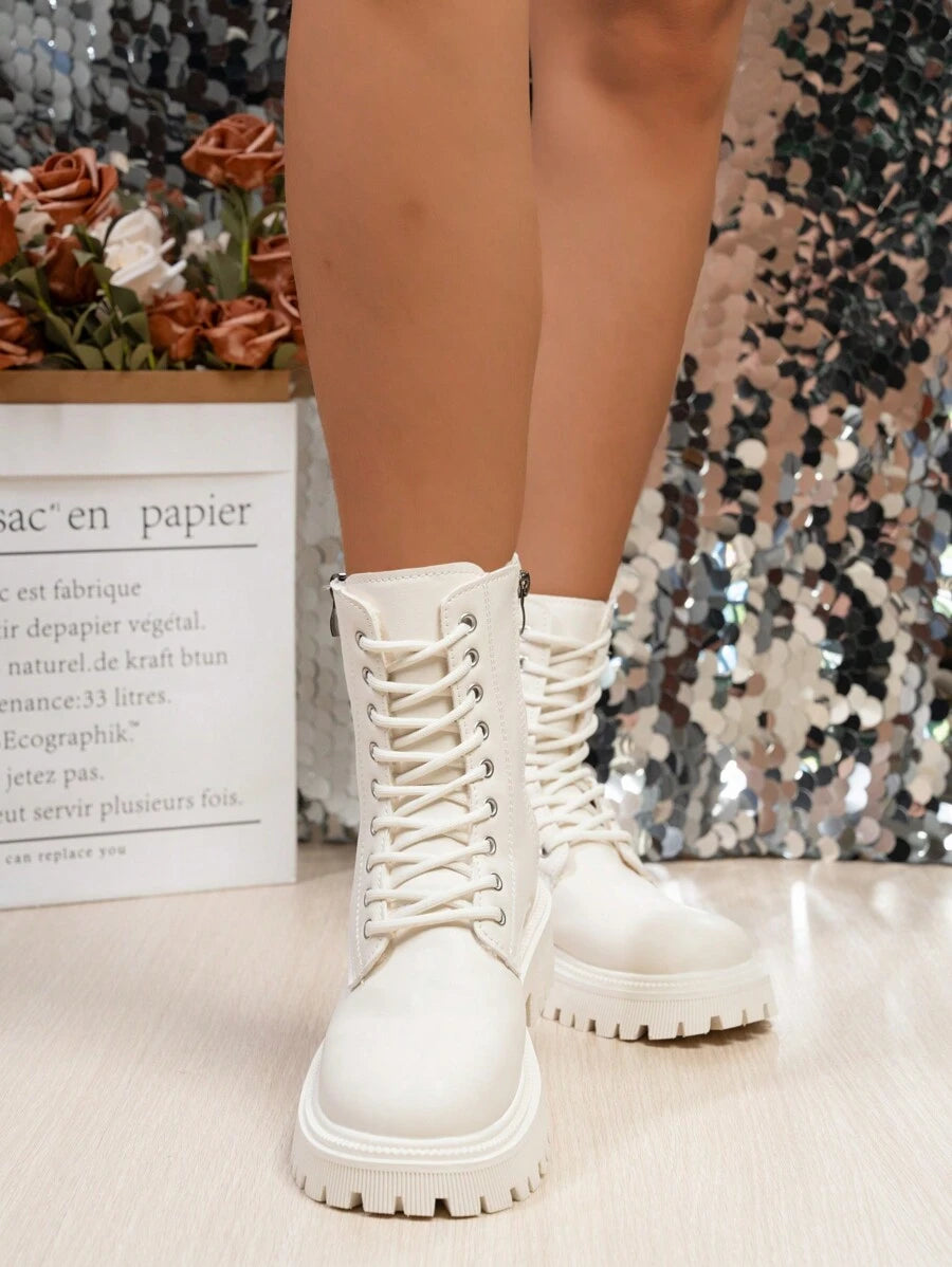 Fall/Winter 2025 New Arrival Thermal Lined Fashionable Anti-Slip Women's Mid-Calf Boots,Fur Boots Mensa