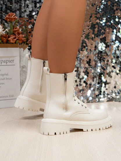 Fall/Winter 2025 New Arrival Thermal Lined Fashionable Anti-Slip Women's Mid-Calf Boots,Fur Boots Mensa