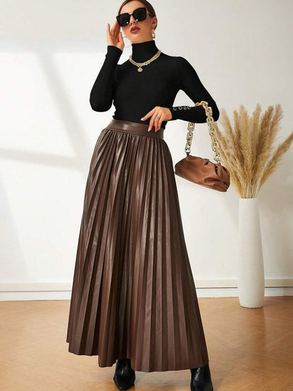 Leuven Ribbed Mock Neck Fitted Sweater with Button Cuffs