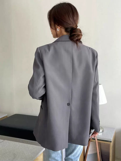 Pimlico Oversized Single Button Notch Lapel Blazer
