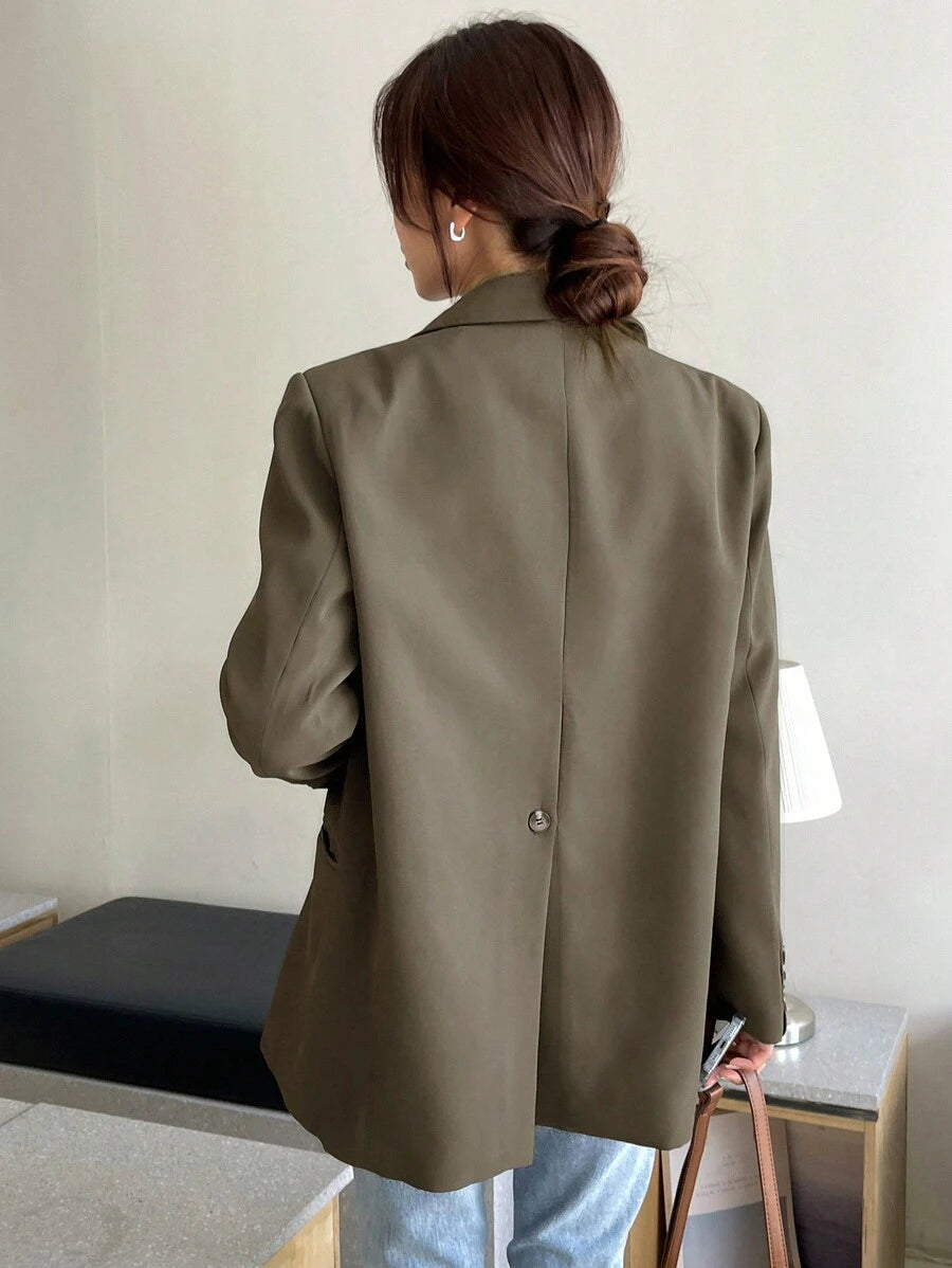 Pimlico Oversized Single Button Notch Lapel Blazer