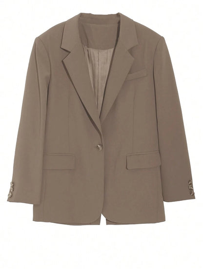 Pimlico Oversized Single Button Notch Lapel Blazer