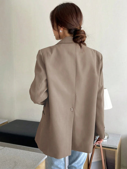 Pimlico Oversized Single Button Notch Lapel Blazer