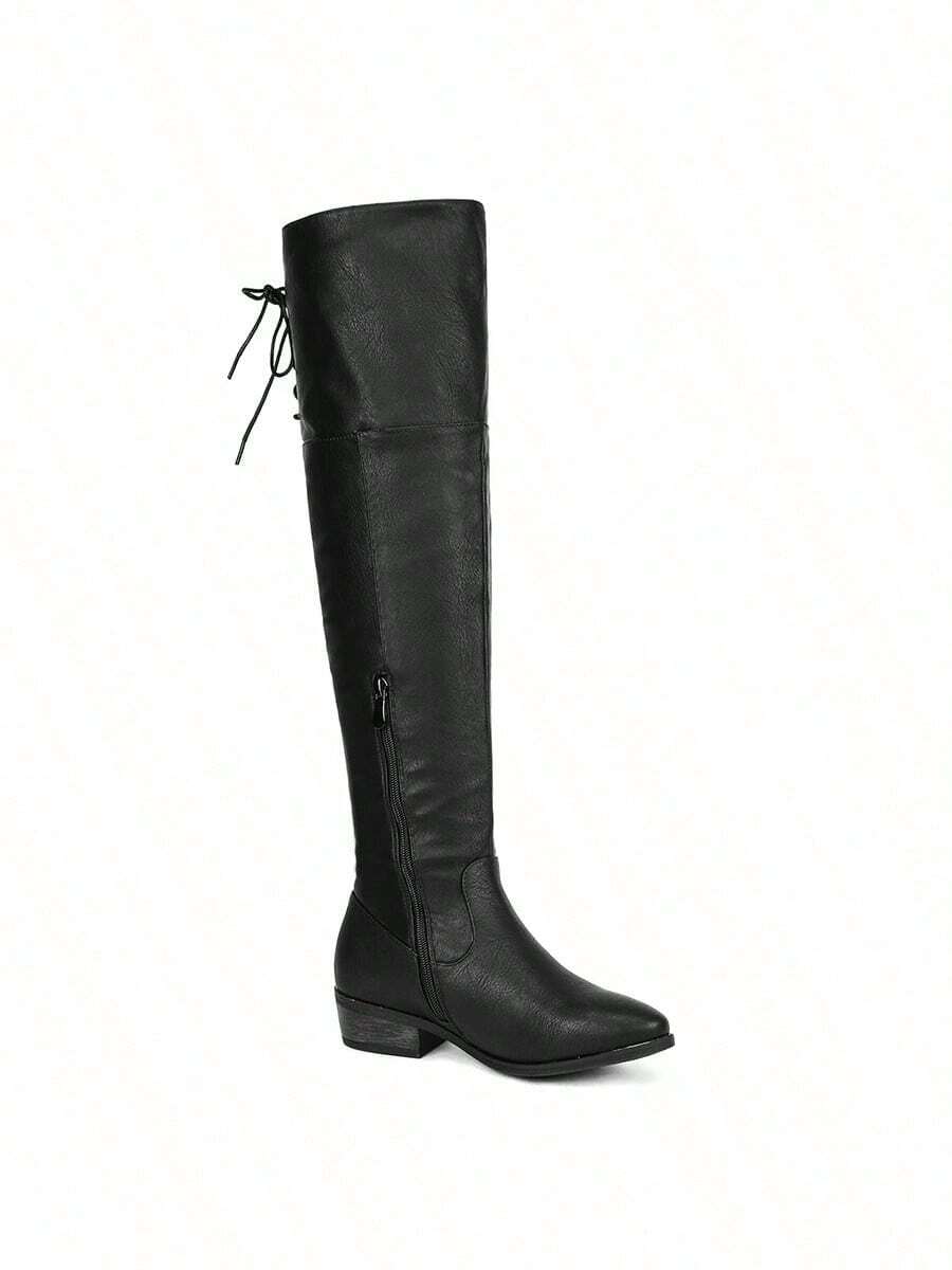 Women's Over The Knee High Low Block Heel Riding Boots Autumn & Winter Fashionable Comfortable Boots Mensa