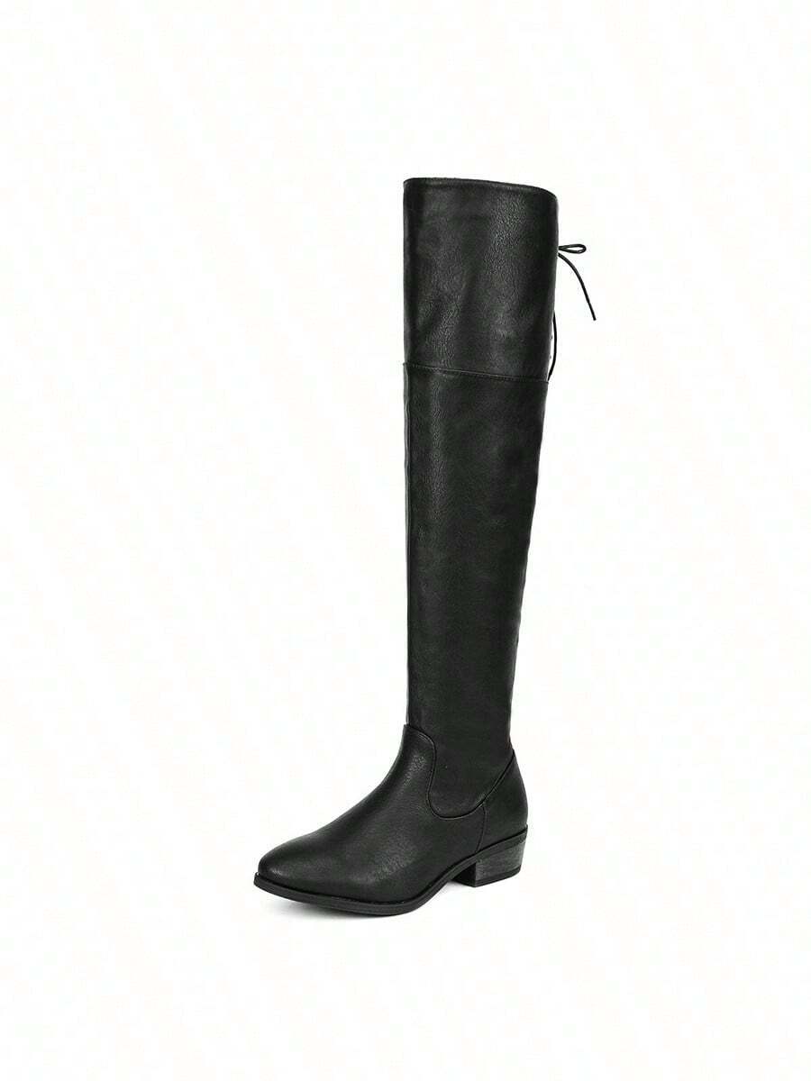 Women's Over The Knee High Low Block Heel Riding Boots Autumn & Winter Fashionable Comfortable Boots Mensa