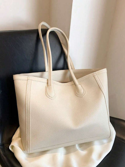 Tartu Large Faux Leather Shoulder Tote Bag