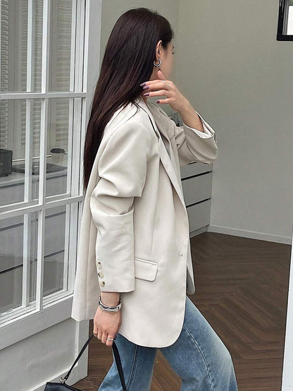 Pimlico Oversized Single Button Notch Lapel Blazer