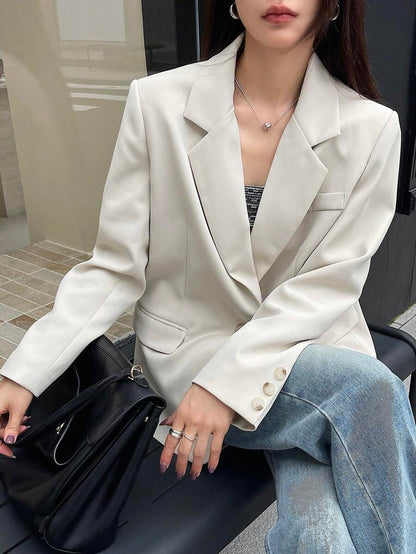 Pimlico Oversized Single Button Notch Lapel Blazer