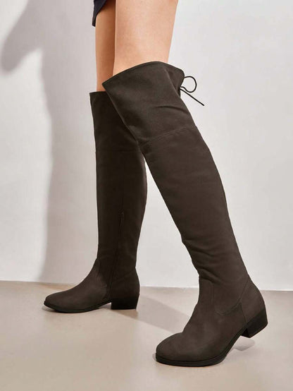 Women's Over The Knee High Low Block Heel Riding Boots Autumn & Winter Fashionable Comfortable Boots Mensa