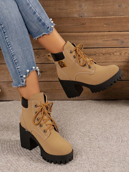 2024 New Stylish Mid-Heel Anti-Slip Boots, Korean Version Lightweight Warm Boots For Women, Autumn/Winter Mensa