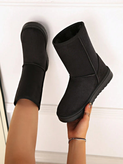 Latest Winter Snow Fashionable Mid-Calf Warm Women Boots, Fur, Party Mensa