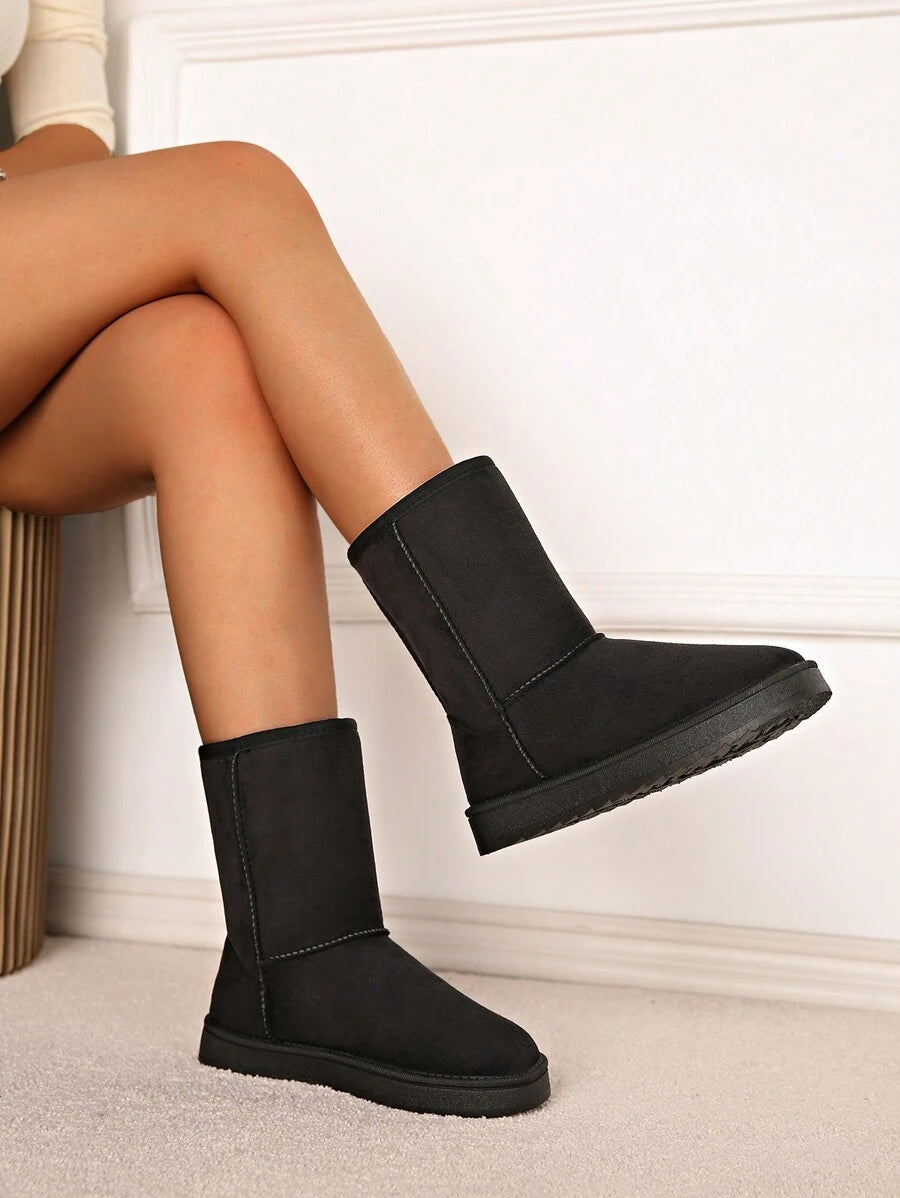 Latest Winter Snow Fashionable Mid-Calf Warm Women Boots, Fur, Party Mensa