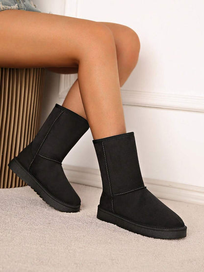 Latest Winter Snow Fashionable Mid-Calf Warm Women Boots, Fur, Party Mensa