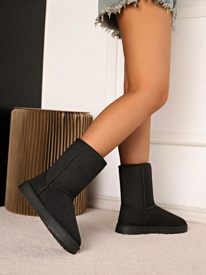 Latest Winter Snow Fashionable Mid-Calf Warm Women Boots, Fur, Party Mensa