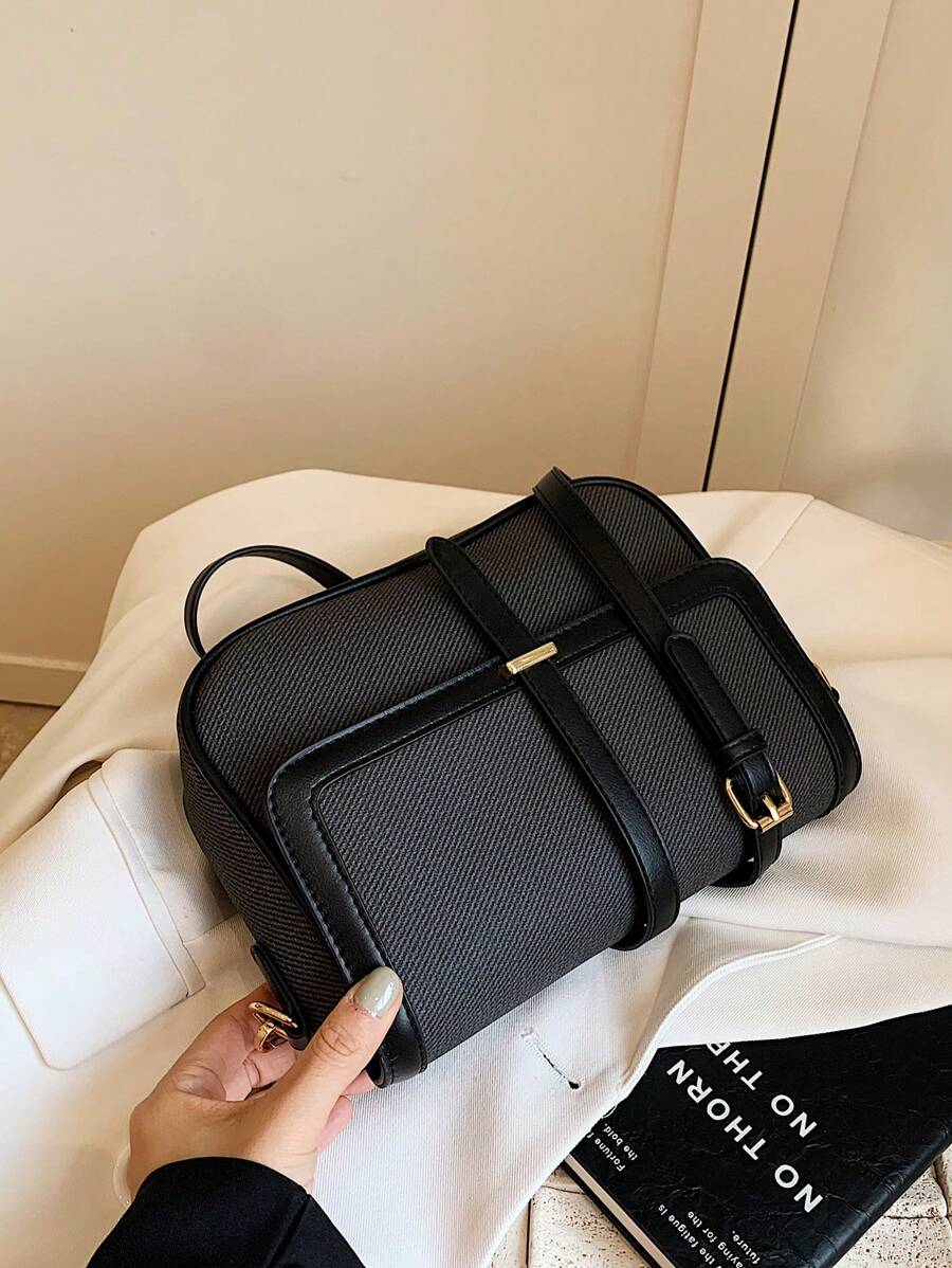 Kilkenny Vintage Flap Crossbody Bag with Buckle Strap