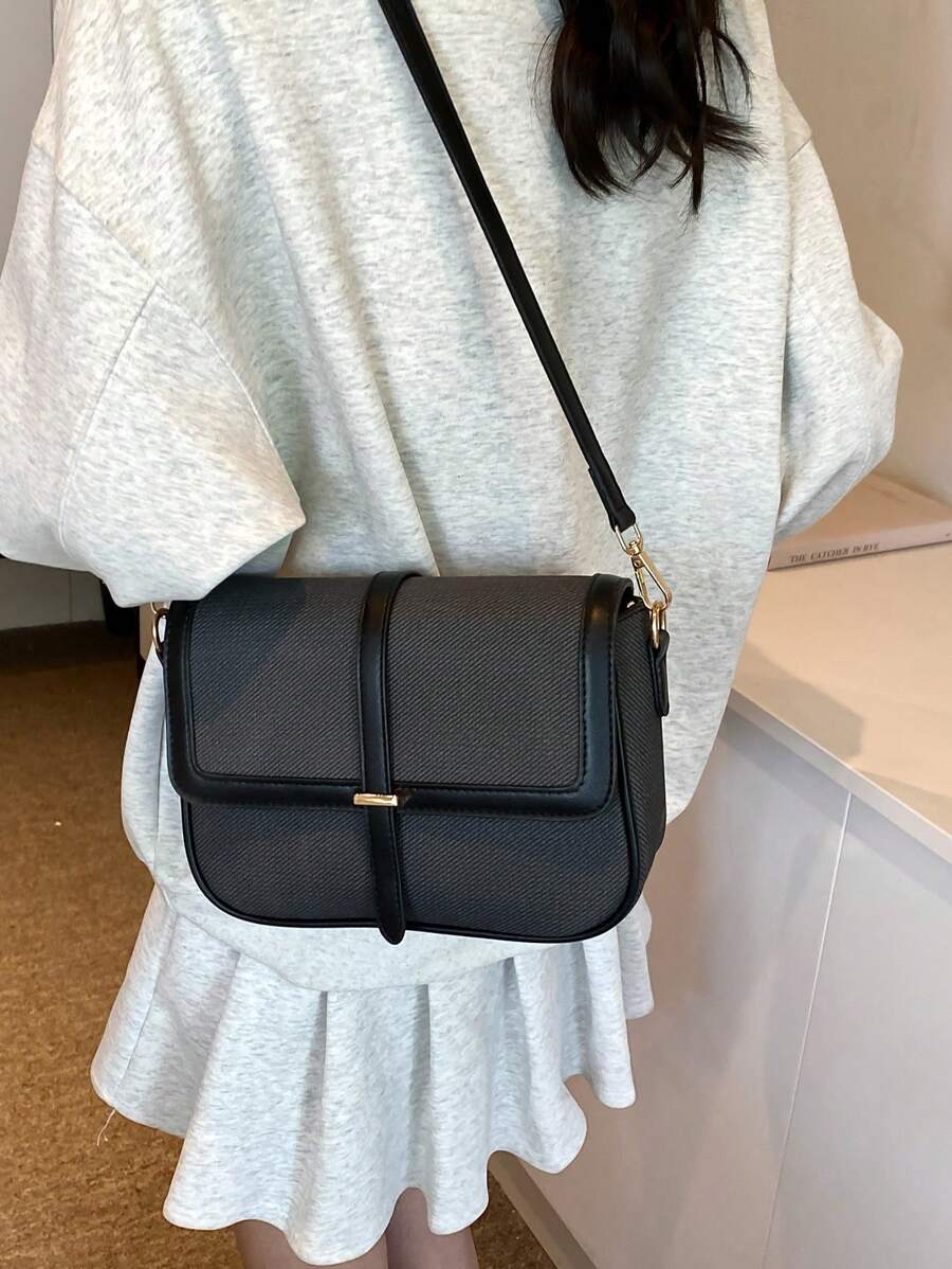 Kilkenny Vintage Flap Crossbody Bag with Buckle Strap