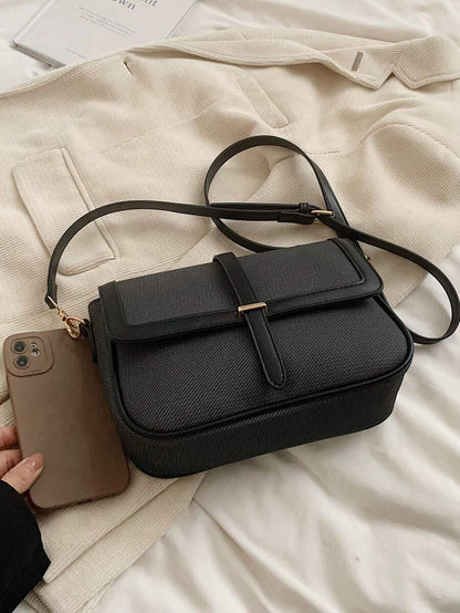 Kilkenny Vintage Flap Crossbody Bag with Buckle Strap