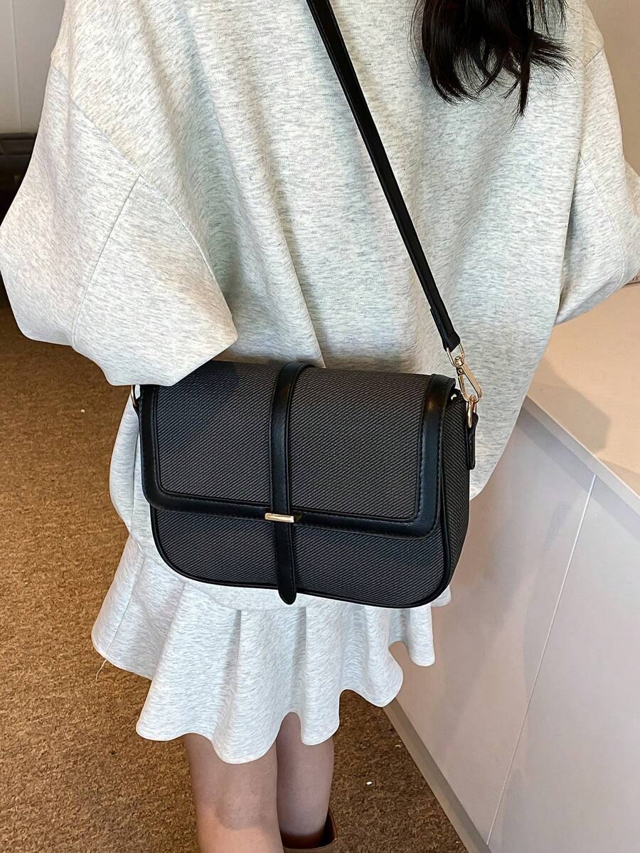 Kilkenny Vintage Flap Crossbody Bag with Buckle Strap