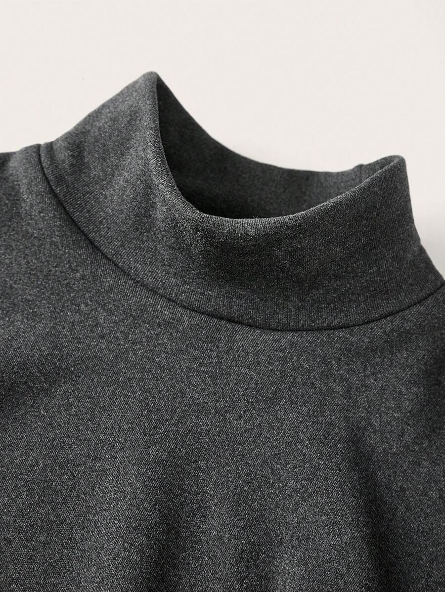 Aberdeen Fleece Lined Thermal Mock Neck Fitted Top