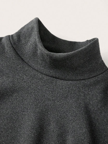 Aberdeen Fleece Lined Thermal Mock Neck Fitted Top