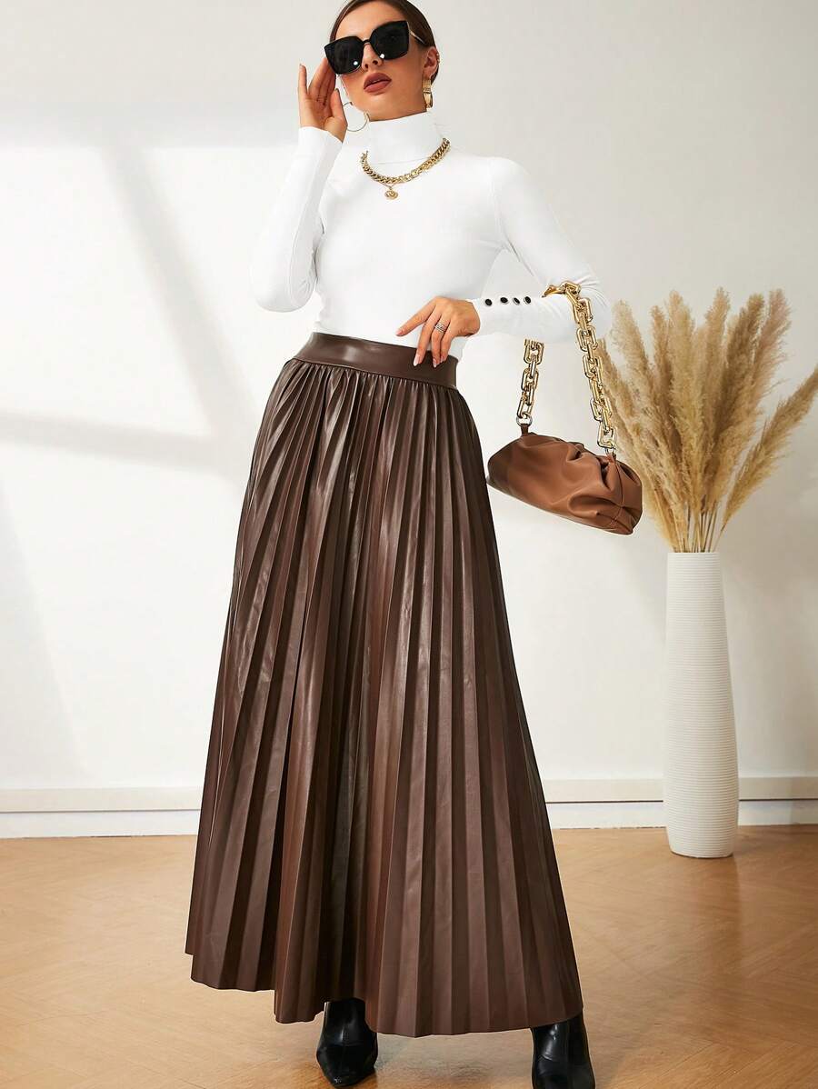 Leuven Ribbed Mock Neck Fitted Sweater with Button Cuffs