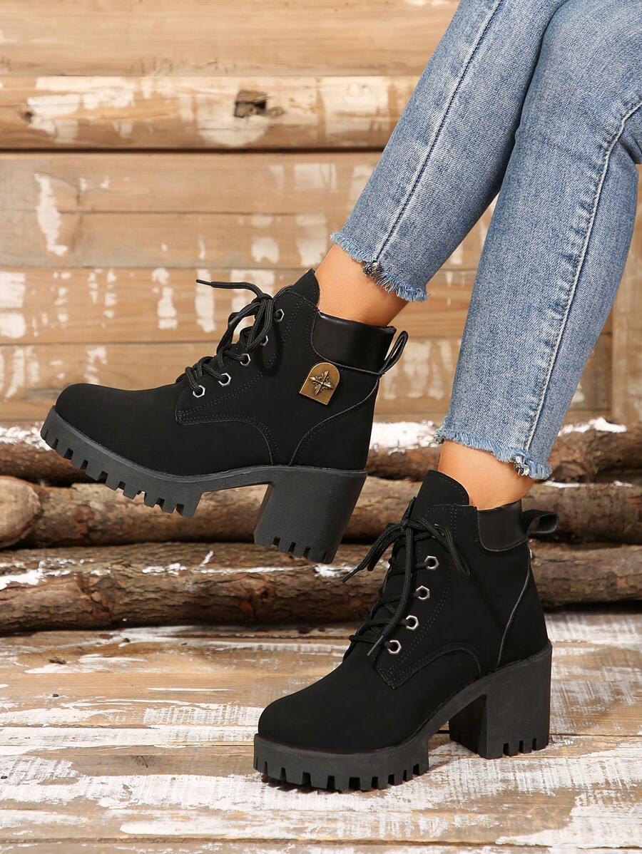 2024 New Stylish Mid-Heel Anti-Slip Boots, Korean Version Lightweight Warm Boots For Women, Autumn/Winter Mensa