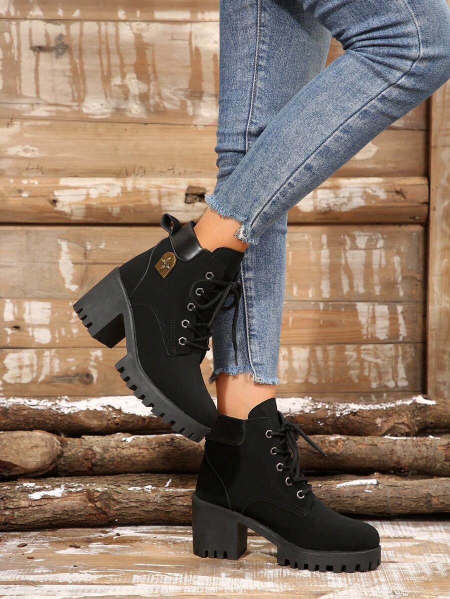 2024 New Stylish Mid-Heel Anti-Slip Boots, Korean Version Lightweight Warm Boots For Women, Autumn/Winter Mensa